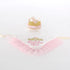 Girl Dog Birthday Hat Bandana Kit, Princess Decorations with Crown for Cats and Dogs, 1st Birthday Gift (PinkGold).