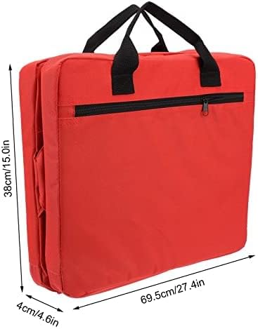 1PCS Jeanoko Stadium Folding Chair Cushion with Back Support, Foldable Stadium Seat Cushion,Storage Pocket for Lawn