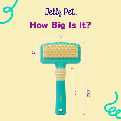 Deshedding Dog Bath Brush, Curry Brush for Short-Hair Dogs, Shampoo, Massage and Deshed, Use Wet or Dry, Professional