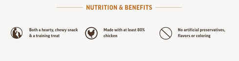 Grandma Mae's Country Naturals Grain Free Chicken Sticks Chewy Dog Treats, 5 Ounces