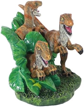 Penn-Plax Jurassic Velociraptor Aquarium Ornament, Small Size
