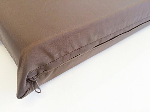 2X Pack Deluxe Brown Taffeta Fabric, 100% Washable Waterproof Replacement Dog Bed Zippered Duvet Case (47x29x4 (51x33)