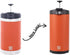 3.0 20 fl.oz BruTrek by Planetary Design Steel Toe Travel Coffee Press - Brew On The Go - No Spill Lid, Double Wall