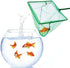 2 Pack Aquarium Fish Nets - DSSPORT 4 Inch Small Mesh Catch Nets with Plastic Handle, Pine Green