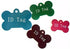 JIAKAI 20 Pcs 38MM Blank Bone Shape Pet ID Tag Charm, Double Sided Personalized Dog Cat Name Phone Number (Random