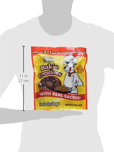 Bak'N Creation Dog Treats Bacon, 25 Oz, 1 Piece