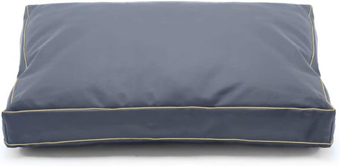 Waterproof Dog Bed Cover 30Lx20Wx4H Inch, Heavy Duty Oxford Replacement Cover with Zipper, Grey, Cover Only
