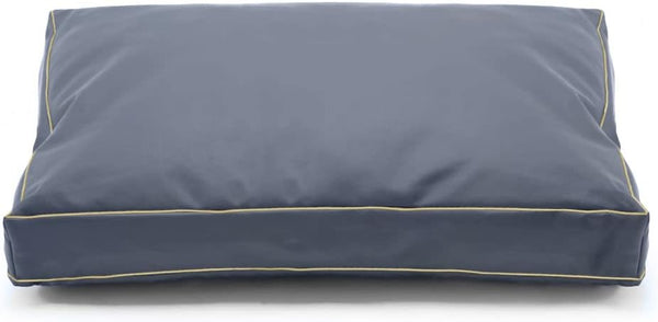 Waterproof Dog Bed Cover 30Lx20Wx4H Inch, Heavy Duty Oxford Replacement Cover with Zipper, Grey, Cover Only