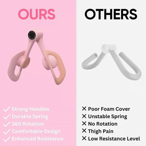 Sakerplus Pelvic Floor Exerciser for Women, Leg Trainer for Inner Thigh Workout Equipment for Home Gym, Fitness
