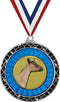 Dairy Goat Black Trellis Medal Silver, 2.5" Goat Prizes, Kids Goat Trophy