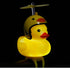 Kids Lovely Yellow Duck Bike Bell, Rubber Bicycle Accessories with LED Light for Toddlers, Children, Adults Outdoor