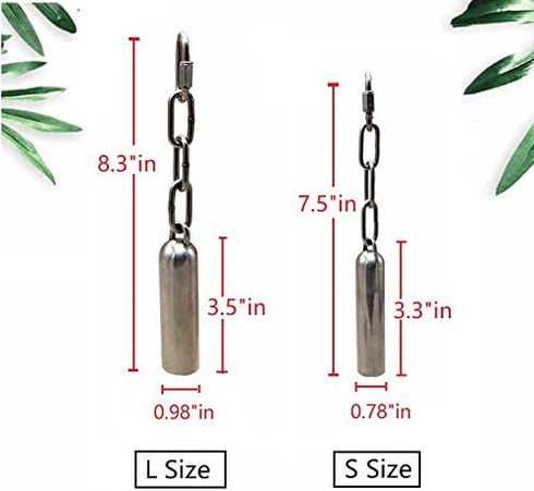 Petall Bird Stainless Steel Bell Sweet Sound Hanging Bell - Toy Gift Bell for Parrots,African