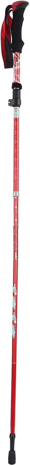 Outdoor Hiking Poles - Telescopic Collapsible Aluminium Alloy Walking Stick with Mud Rest and Storage Bag