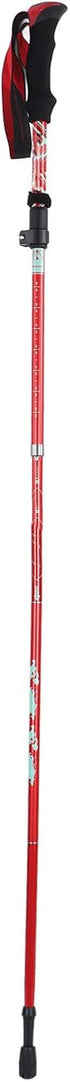 Outdoor Hiking Poles - Telescopic Collapsible Aluminium Alloy Walking Stick with Mud Rest and Storage Bag