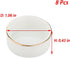 DQITJ 8 Pcs Hermit Crab Ceramic Water Bowl, Tarantula Mini Food Dish for Hermit Crab Tarantula Spider Millipede Tiny
