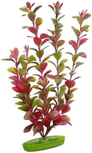 Marina Aquascaper Fish Tank Decorations, Red Ludwigia Plant, 12-Inch