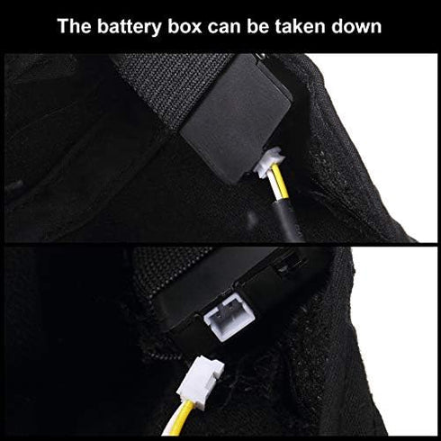 Syhood 2 Pieces LED Baseball Caps with Light - Flashlight Hats for Men, Hands-Free, Battery Powered for Fishing Jogging