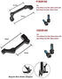 Pair of Disc Brake Caliper Mount Adapter - Gear Parts Accessories for 180/203mm Front and 160/180mm Rear