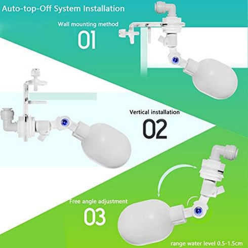 Aquarium Auto Water Controller Adjustable Float Valve Top-Off System for Sump