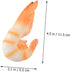 2pcs Abaodam Artificial Shrimp Model Aquarium Shrimp Tank Accessory Fake Figurines for Display