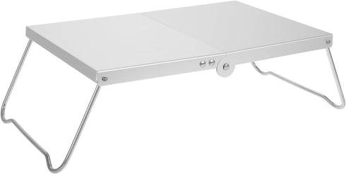 Toyvian Portable Outdoor Foldable Aluminum Camping Table Mini Collapsible Beach Side Table