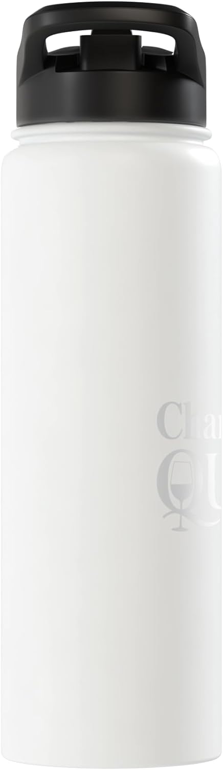 Wine Mood Royalty Vibes Chardonnay Queen Wine Elegant Drinker - Stainless Steel Insulated Water Bottle