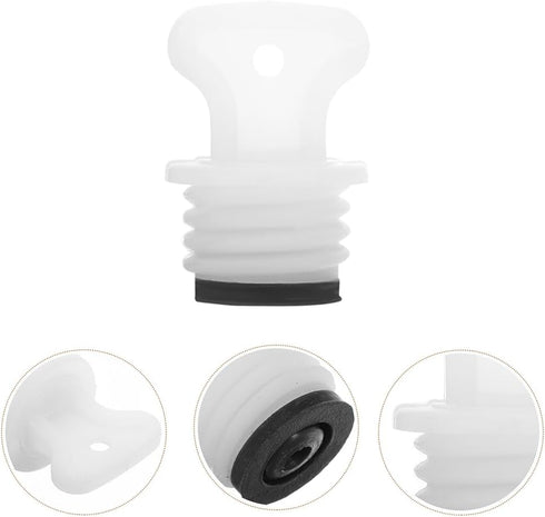 SHERCHPRY Leakproof Rubber Water Bottle Stoppers Durable Sealing Caps for Hot Water Bags Compact Design for Stylish