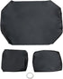 Golf Cart Front Seat Cover Staple On for Club Car PRE-2000 DS, Microfiber Leather Black