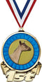 Crown Awards Dairy Goat First Place Medal, 3" Gold Goat Trophy Medal
