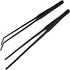 2Pcs 10.5" Reptile Stainless Steel Long Tweezers - Feeding Tongs for Lizards, Snake, Gecko, Tarantula Supplies