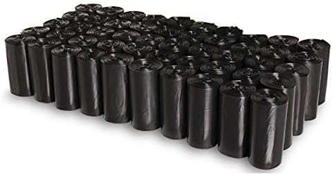 1000 9"x12", EZ Pet Dog Waste Poop Bags, Black, Dog Pickup Waste Disposal Bags
