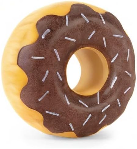 ZippyPaws ZippyTuff Dog Chew Toy - Durable Rubber Chew Ring, Tough & Squeaky Toys for Small, Medium, Large Dogs