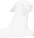 Mobestech Pet Clothing Model Dog Mannequin Display Stand, Inflatable Dog Model for Clothing Rack, White PVC
