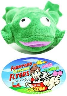 50 Playmaker Toys - Flying Screaming Flingshot Slingshot Animal Novelty Plush Doll Toy, Launches up to Feet (Frog)