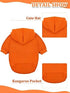 6 Pieces Dog Hoodie Sweaters with Hat - Warm Winter Clothes for Small Dogs Chihuahua (XXS)