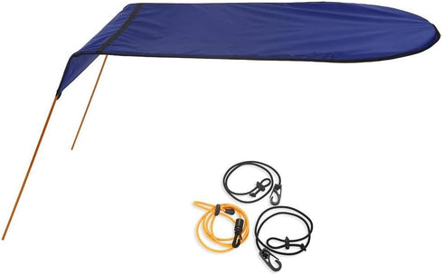 Sun Shade Canopy for Kayak Boat Canoe, Waterproof Awning Top Cover for Outdoor Fishing, Orange