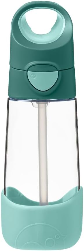 15oz b.box Tritan Straw Bottle: Kids Water Bottle for Toddler & Up. Spill & Leak Proof, BPA Free. Great