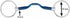 R G EQUESTRIAN TACK Sweet Iron Horse Bit Loose Ring Ported Mouth Blue Alloy Bits, Blue Sweet Iron Snaffle Bits