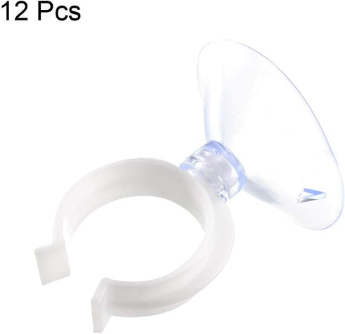 uxcell Aquarium Suction Cup Clips, 12Pcs Airline Tube Holders for Fish Tank