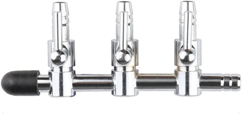 Aquarium Fish Tank Air Flow Control Pump, 3 Way Inline Manifold Tubing Splitter Valve, 4-Pack