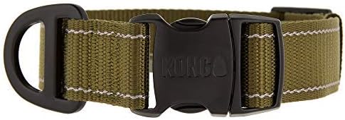 KONG Max Ultra Durable Dog Collar, Medium Size, Green Color