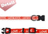 2 Pack Valentine’s Day Dog Collar, Adjustable Heavy Duty Nylon Holiday Pet Collars in Red and Pink (Large)