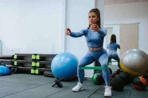 Set of 5 Resistance Loop Exercise Bands, with Carrying Bag