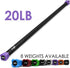 Yes4All Total Body Workout Weighted Bar with Resistance Band Bar, Body Exercise Bar for Home and Gym