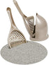 Petmate Scoop N' Hide Cat Litter Scoop with Holder, Brushed Nickel