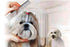 PETTOM Pet Steel Grooming Tool - Poodle Finishing Butter Comb, 7.5-inch L Silver Dog Comb with Rounded Ends