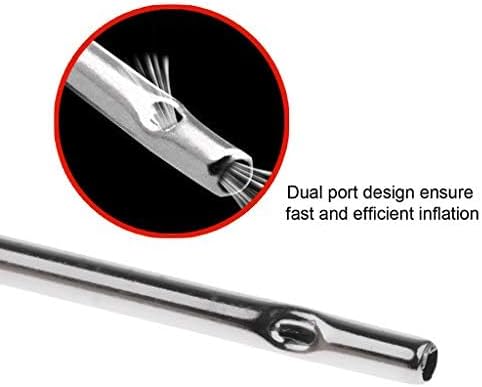 Needle,50Pcs FMMTHQ Air Pump Dual-Port Basketball Inflation Needles,Inflate Pump Needle Adaptor for Football Soccer