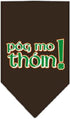Pet and Dog Bandana Screen Printed, Pog Mo Thoin Yellow Large