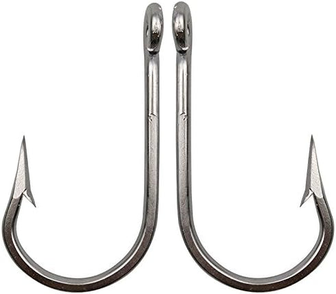 Generic 10pcs 7732 Stainless Steel Fishing Hooks Sharp Big Thick Tuna Bait Fishing