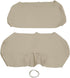 Golf Cart Front Seat Cover Set - Staple On for E-Z-Go TXT Golf Cart, Microfiber Leather in Beige